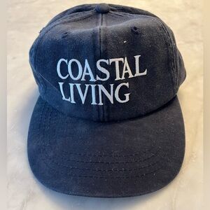 Coastal Living Magazine Navy Blue Cap Hat NEW NEVER WORN One Size Adjustable Fit